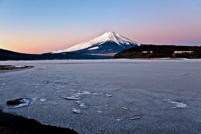 氷の平野の富士山 10011707.jpg